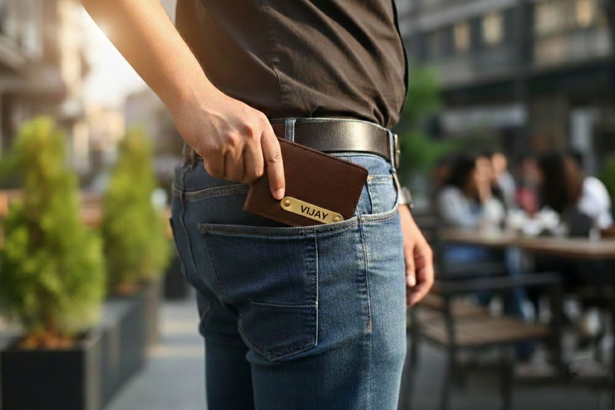 Personalized Name Wallet + Free Keychain