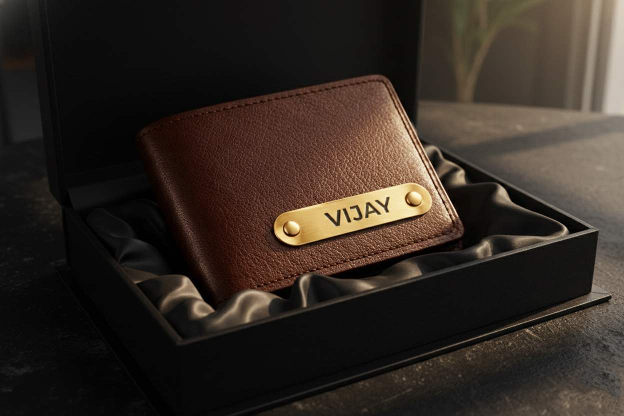 Personalized Name Wallet + Free Keychain