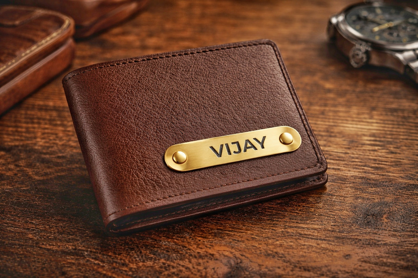 Personalized Name Wallet + Free Keychain