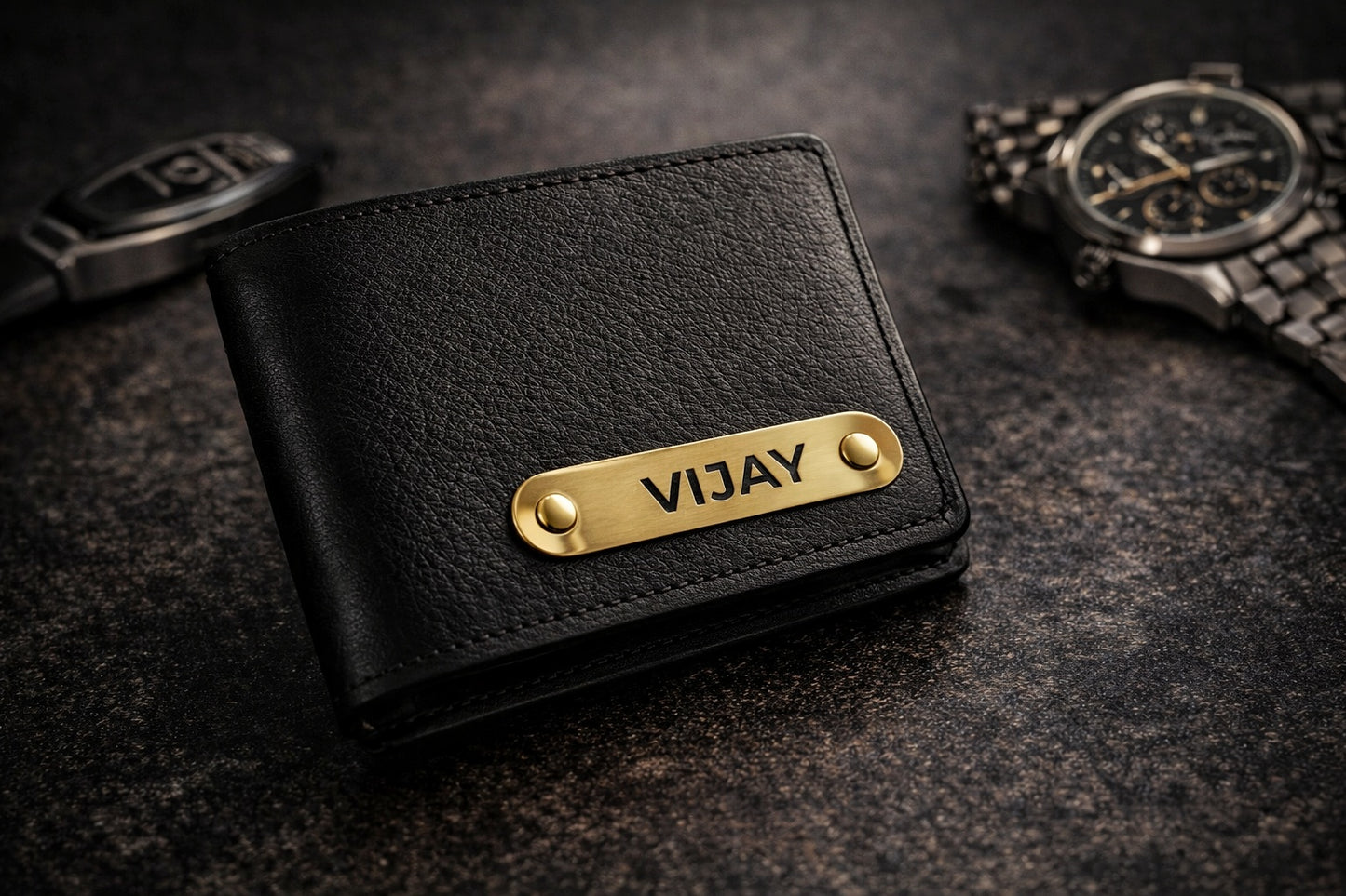 Personalized Name Wallet + Free Keychain